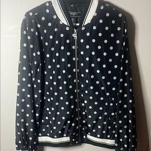 Forever 21 Black and White Polka Dot Jacket